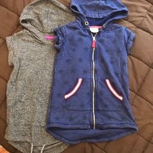 2 Hooded Cat&Jack short sleeve cover up dresses